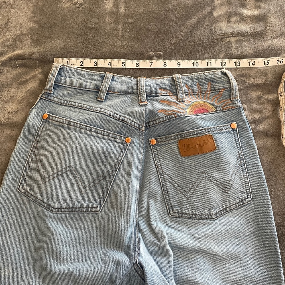 Wrangler Denim Jeans with Sunrise Embroidery
